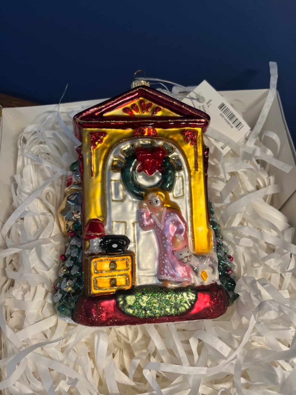 Dillards Trimmings Glass Christmas Ornament - Vintage - Picture 2 of 5